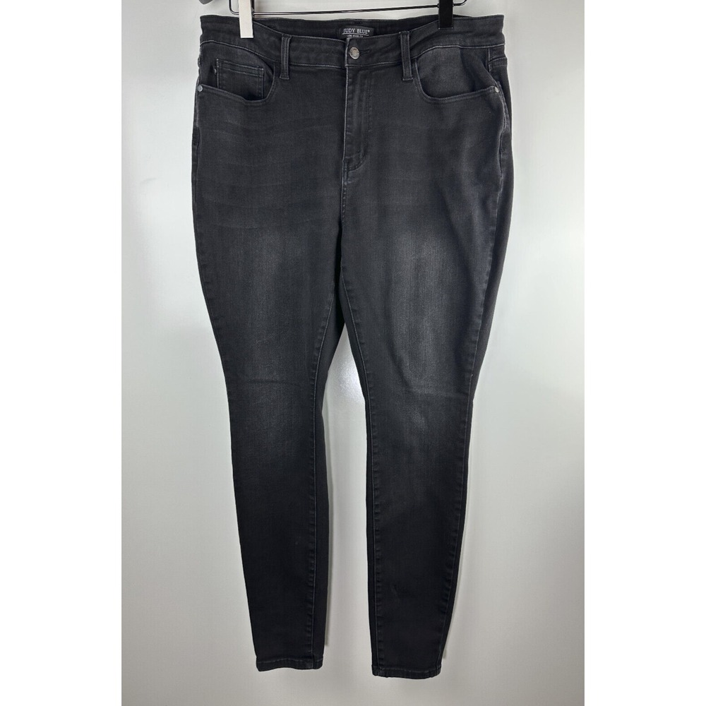 Judy Blue High Rise Skinny Black Denim Jeans Jb88450 Women's Plus Size 20W 20 - Picture 2 of 14